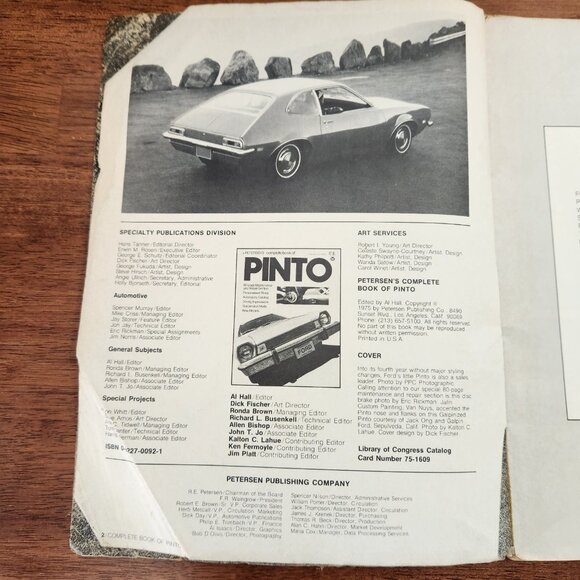 Petersens Complete Book Of Pinto Glenn's Pinto Tune Up & Repair Manual Lot Of 2 - Picture 4 of 8